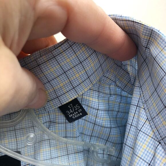 ❄️Nautical Wrinkled Free Men’s Shirt 34/35 - Picture 6 of 7